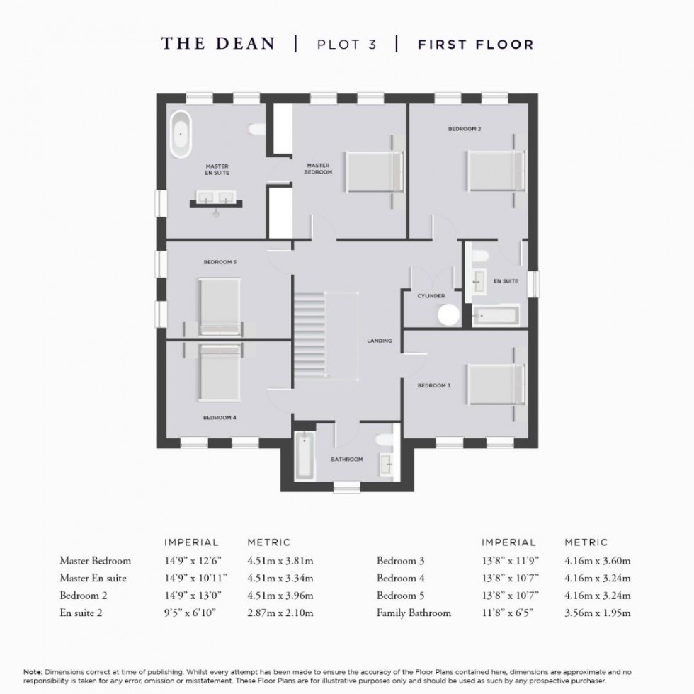 Floorplan for The Dean, Deanwater Drive, Woodford