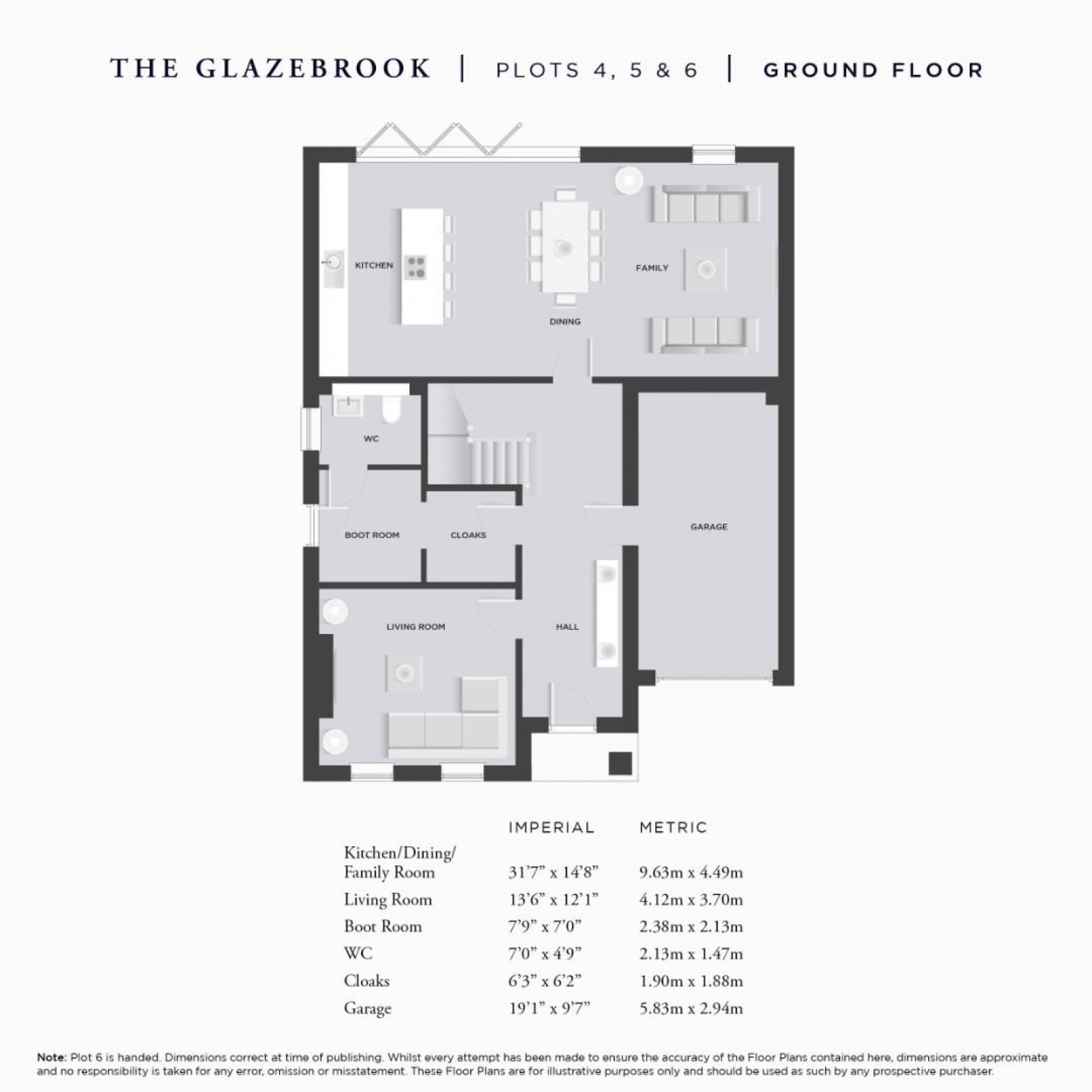 Floorplan for The Glazebrook, Deanwater Drive, Woodford
