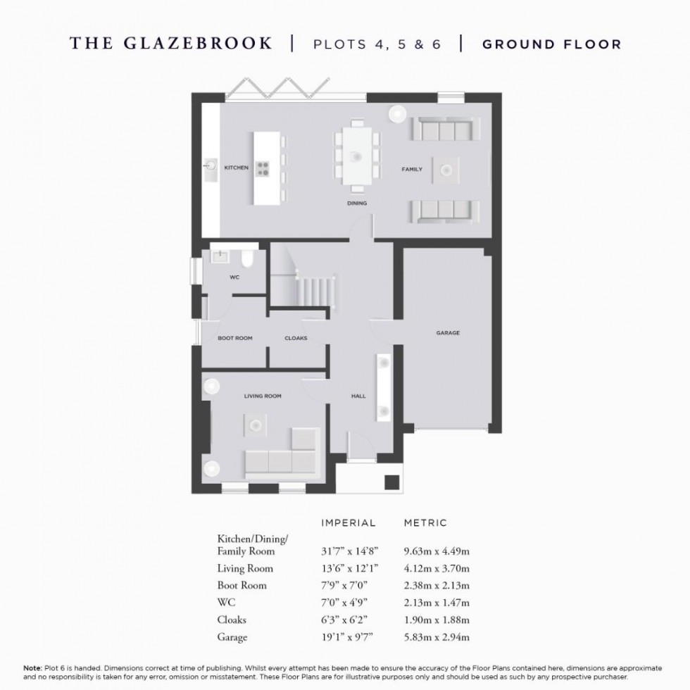 Floorplan for The Glazebrook, Deanwater Drive, Woodford