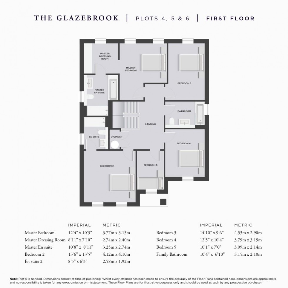Floorplan for The Glazebrook, Deanwater Drive, Woodford