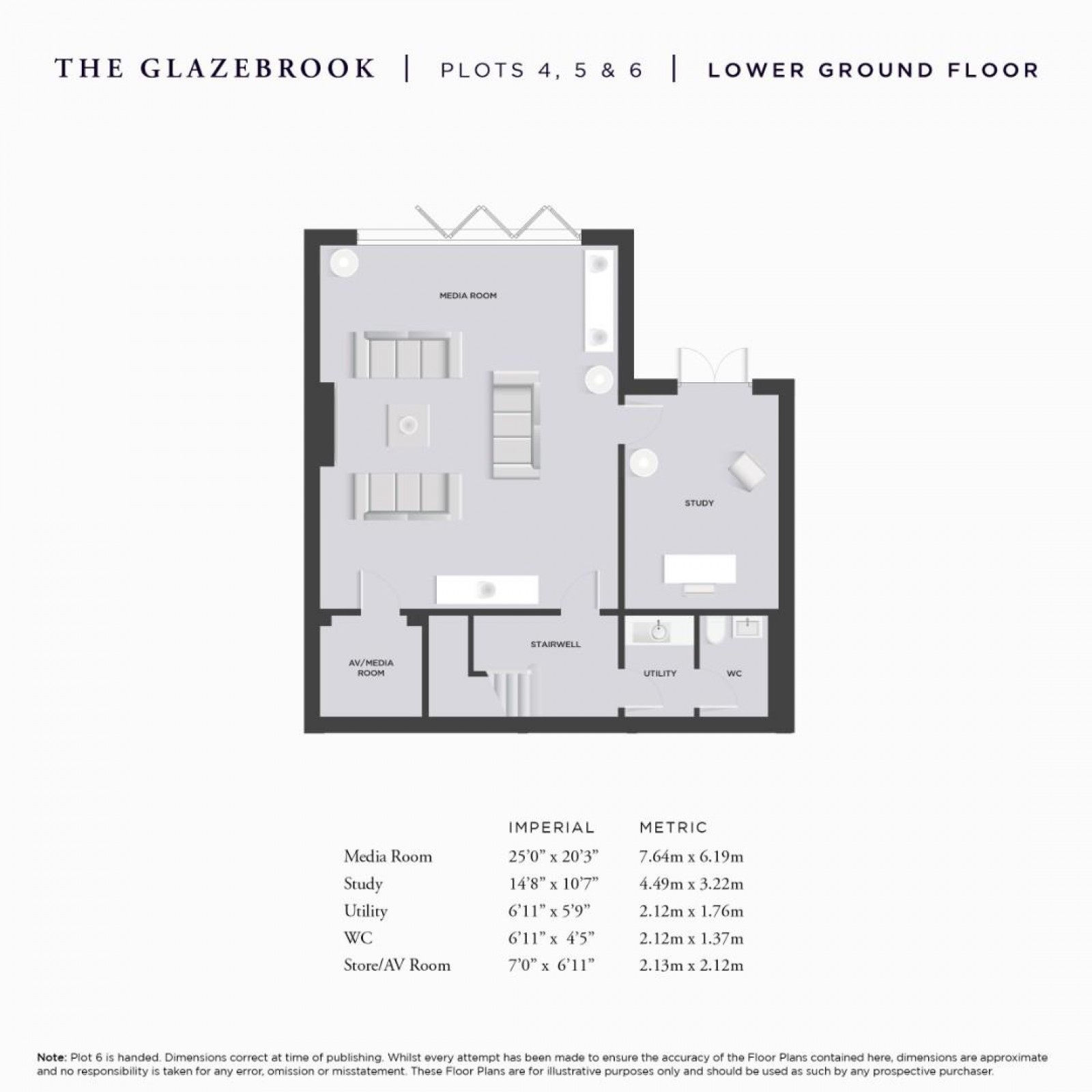 Floorplan for The Glazebrook, Deanwater Drive, Woodford