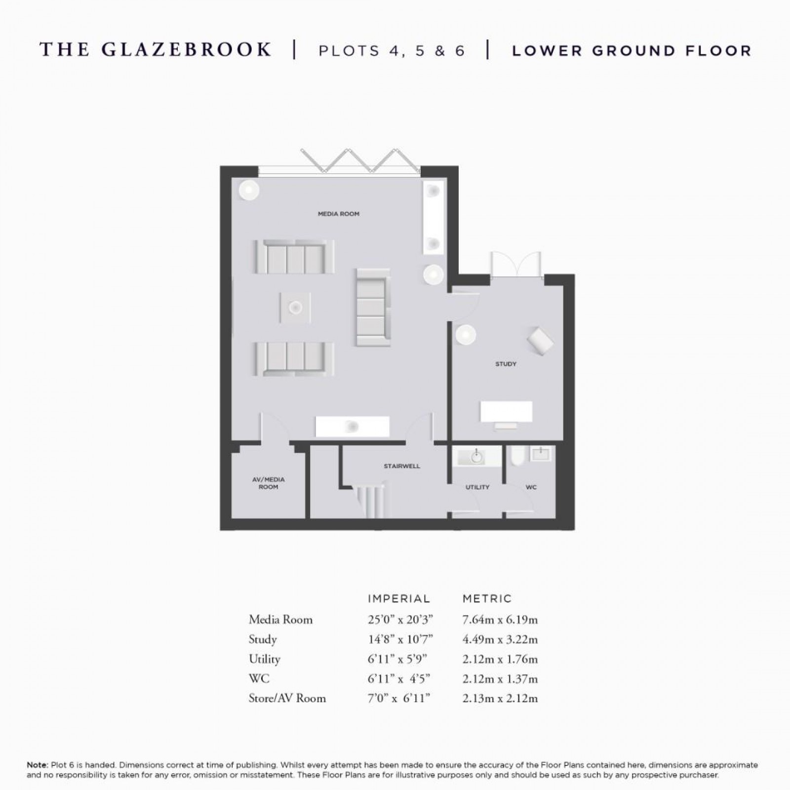 Floorplan for The Glazebrook, Deanwater Drive, Woodford