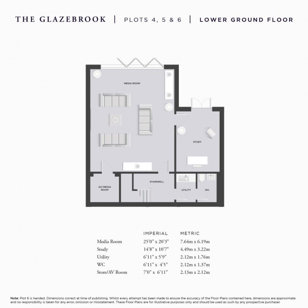 Floorplan for The Glazebrook, Deanwater Drive, Woodford