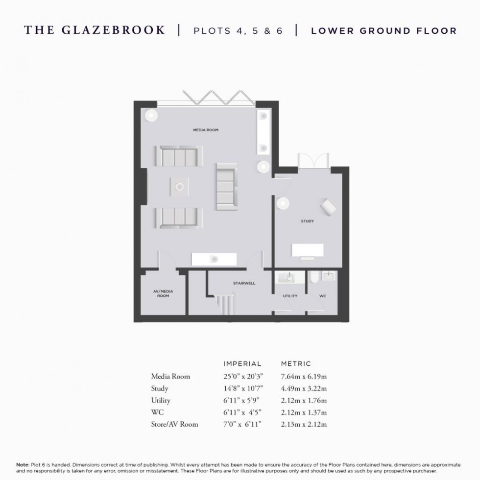 Floorplan for The Glazebrook, Deanwater Drive, Woodford