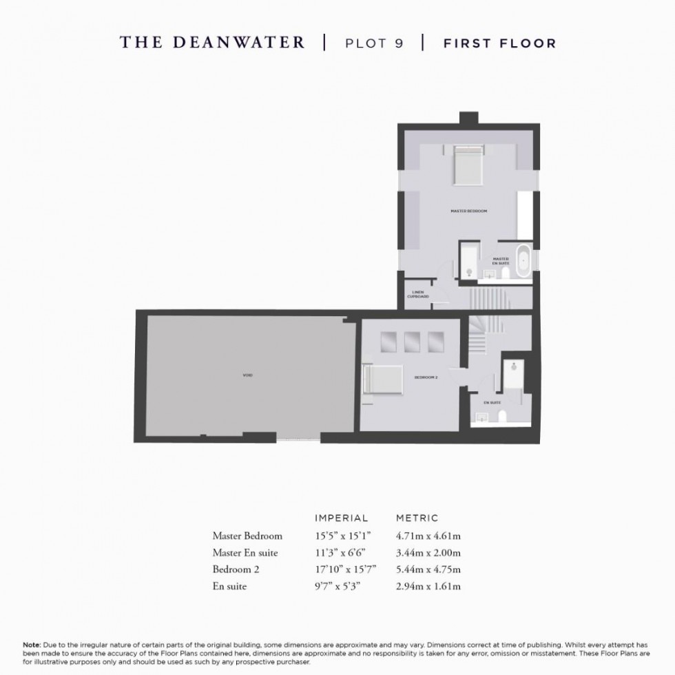 Floorplan for The Deanwater, Deanwater Drive, Woodford