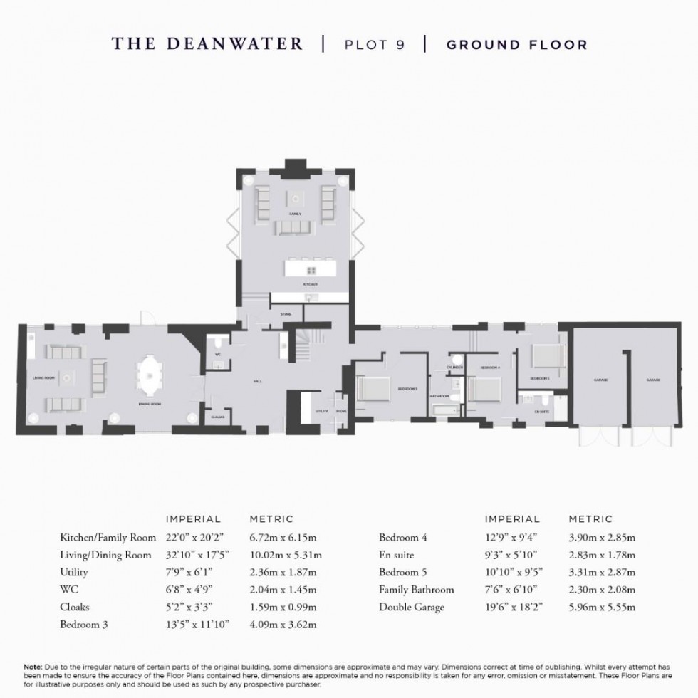 Floorplan for The Deanwater, Deanwater Drive, Woodford