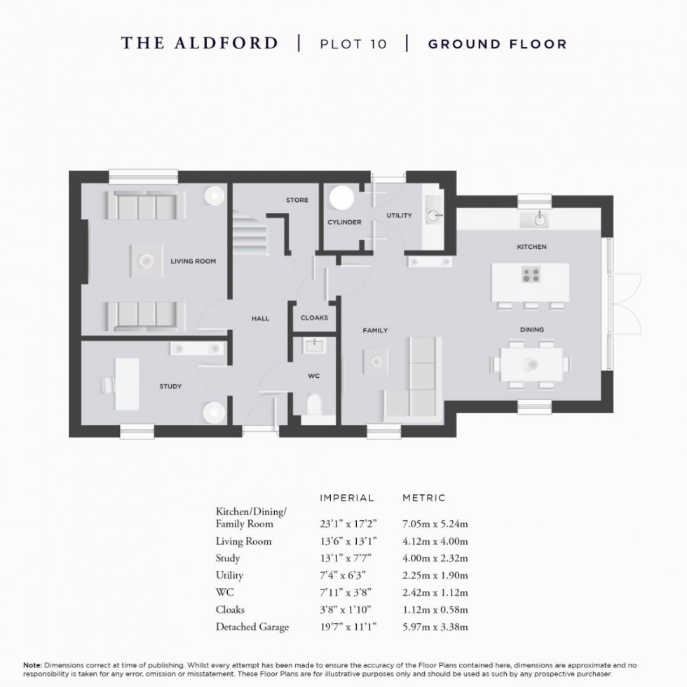 Floorplan for The Aldford, Deanwater Drive, Woodford