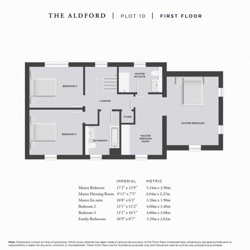 Floorplan for The Aldford, Deanwater Drive, Woodford
