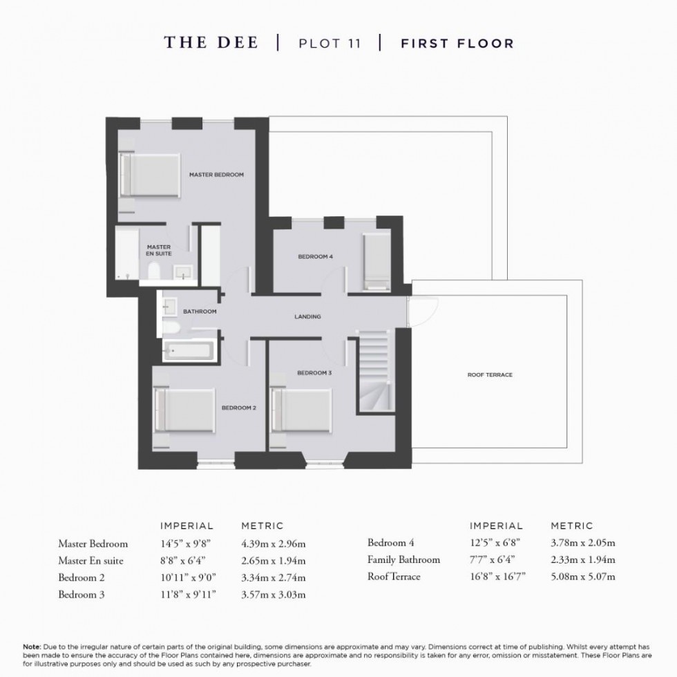 Floorplan for The Dee, Deanwater Drive, Woodford