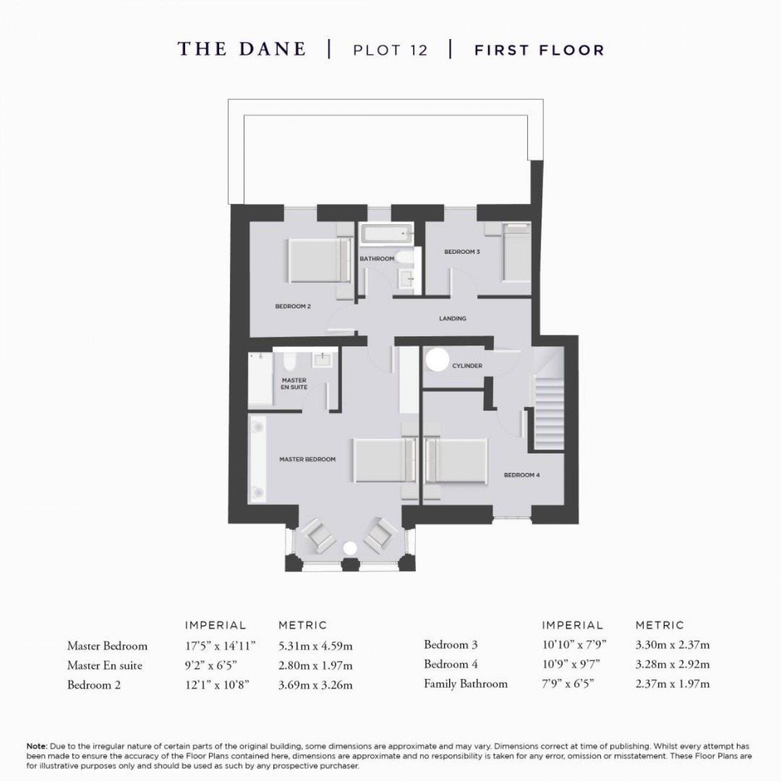 Floorplan for The Dane, Deanwater Drive, Woodford