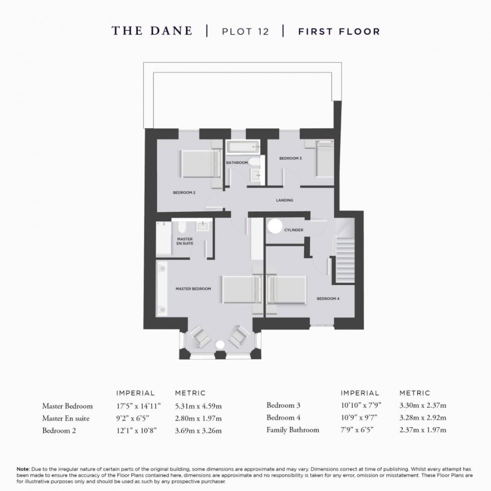 Floorplan for The Dane, Deanwater Drive, Woodford