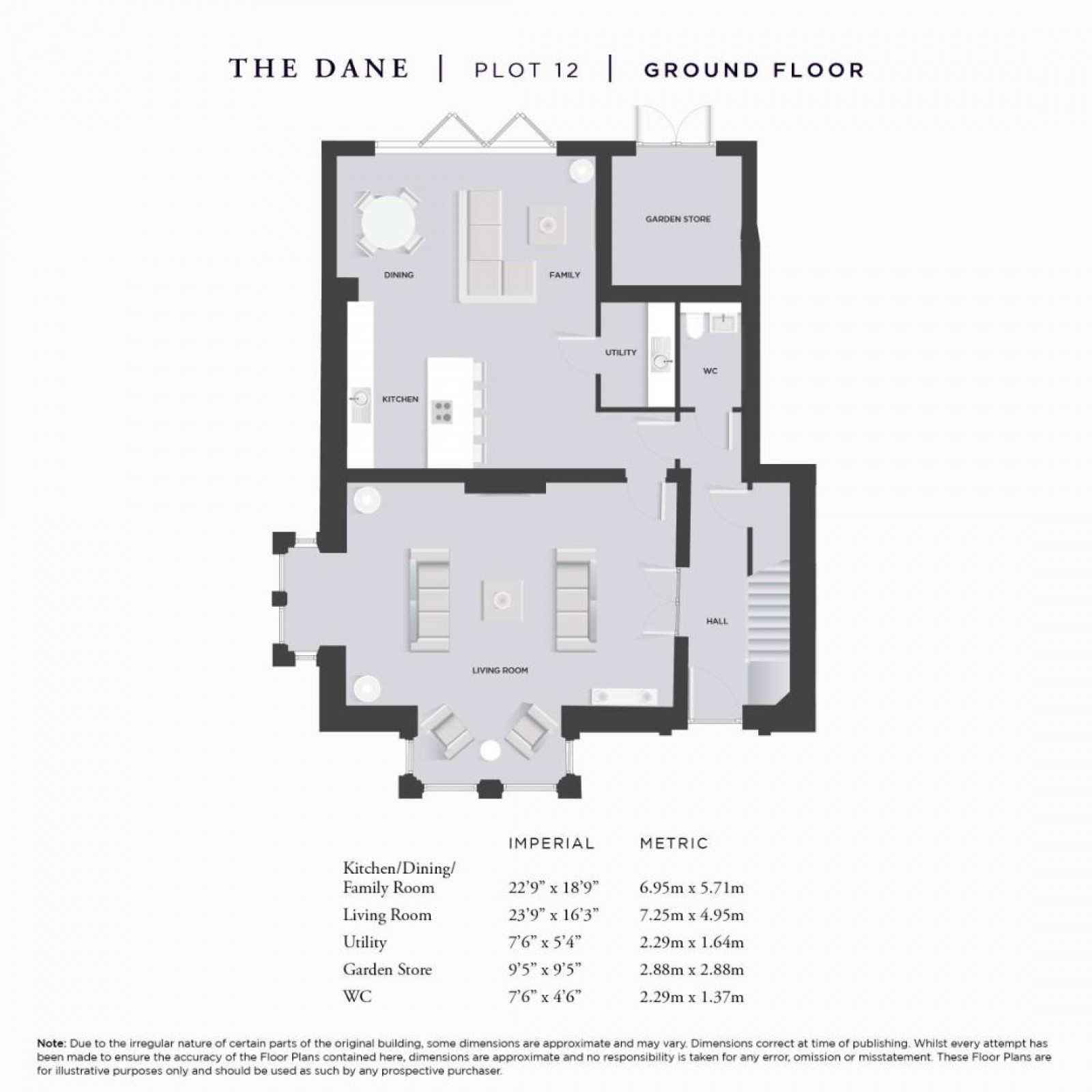 Floorplan for The Dane, Deanwater Drive, Woodford