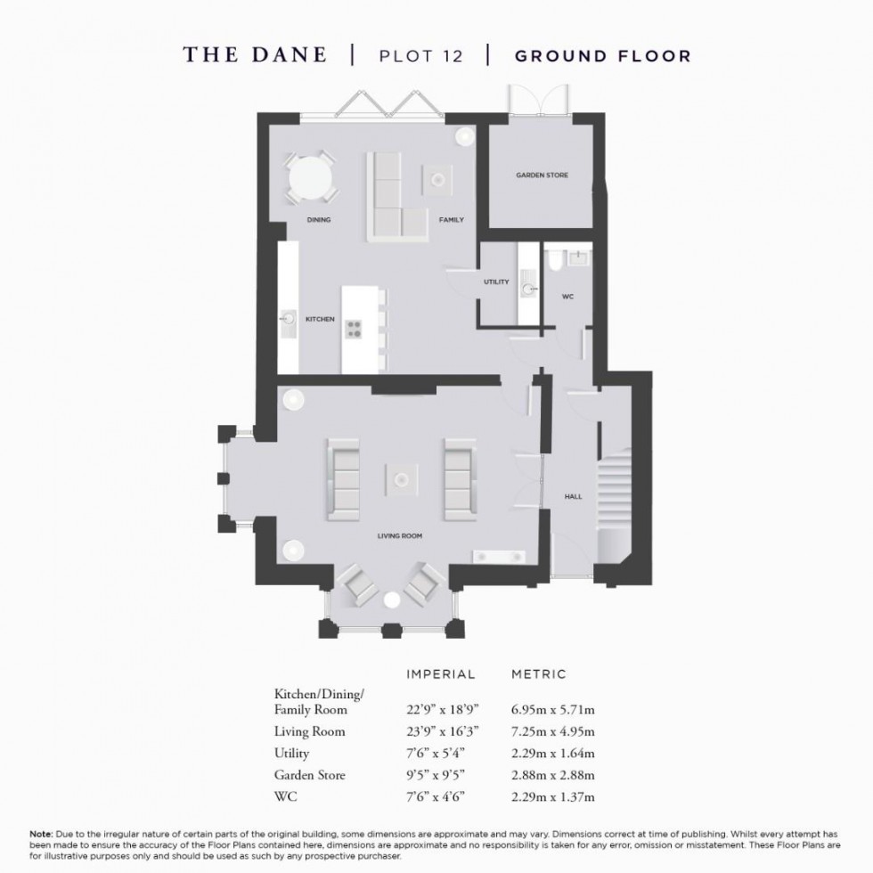 Floorplan for The Dane, Deanwater Drive, Woodford