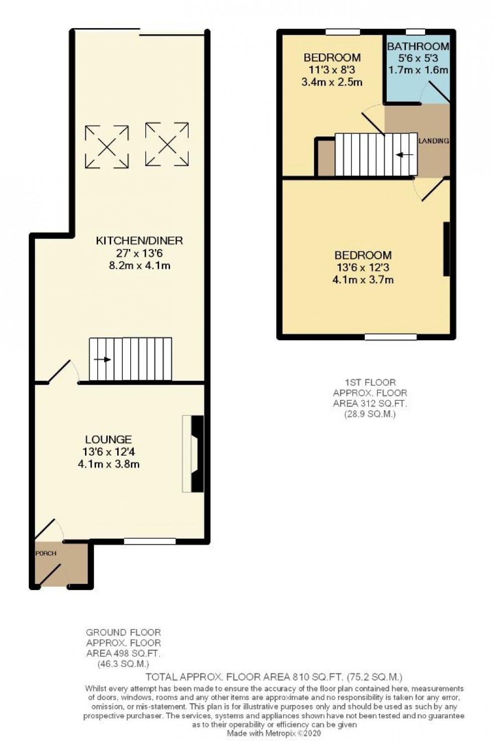 Floorplan for Park Road, Wilmslow