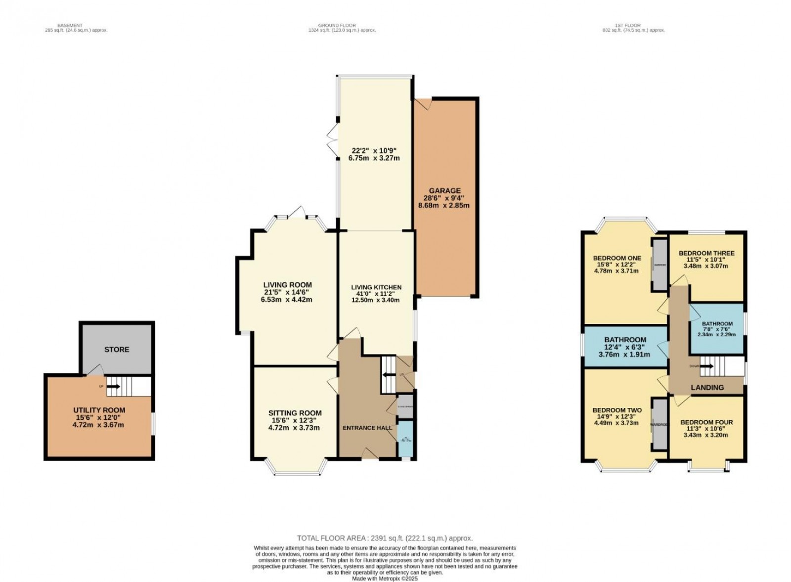 Floorplan for Hilltop Avenue, Cheadle Hulme, Cheadle