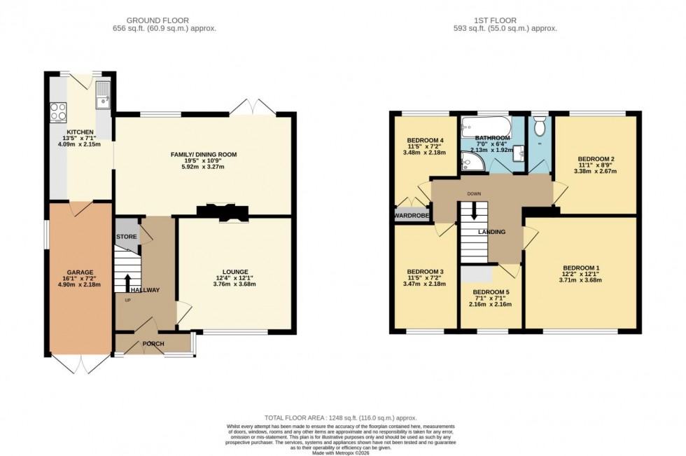 Floorplan for Cherry Walk, Cheadle Hulme, Cheadle