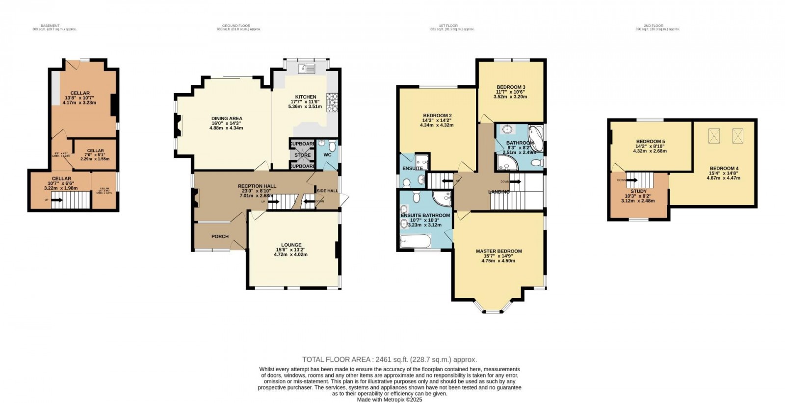 Floorplan for Woodford Road, Bramhall, Cheshire