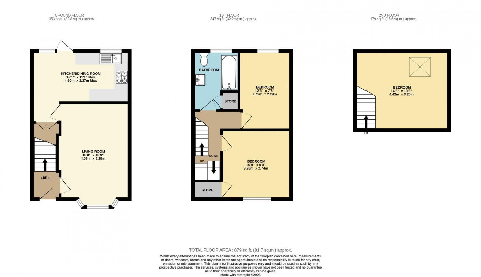 Floorplan for Bourne Street, Wilmslow