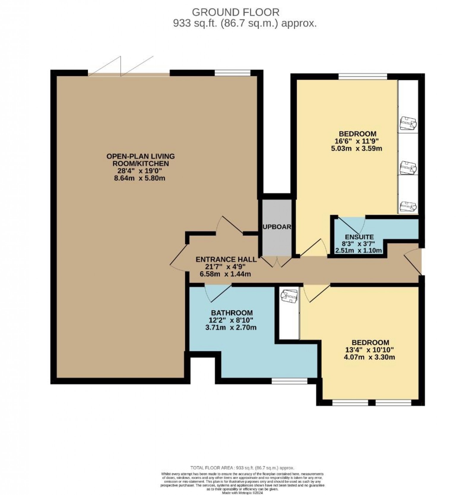 Floorplan for Adlington Road, Wilmslow