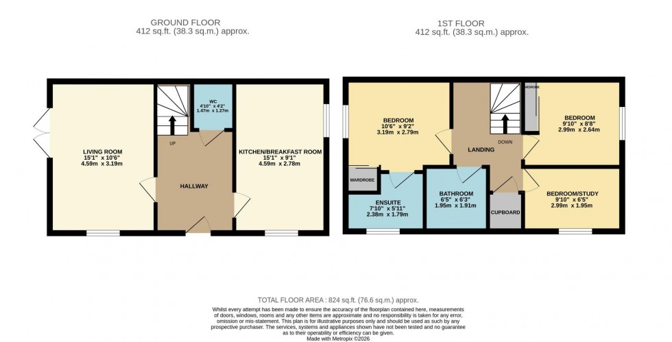 Floorplan for Hardy Road, Wilmslow