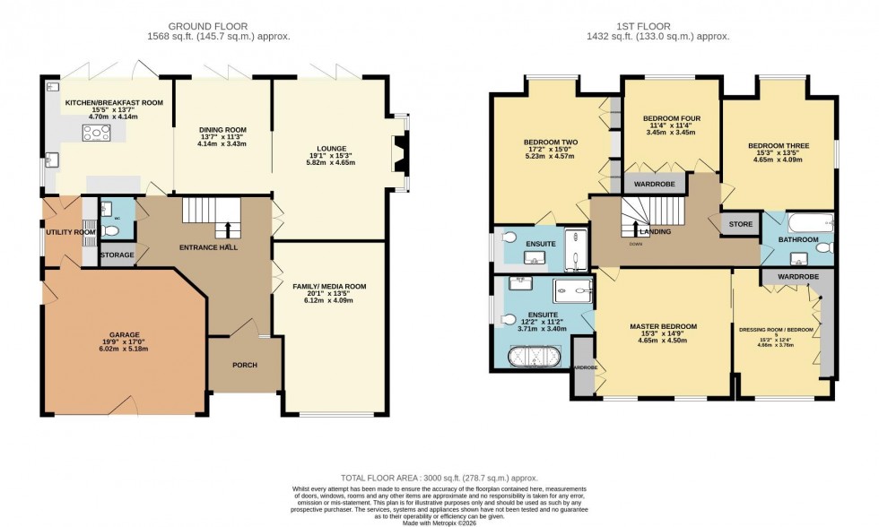 Floorplan for Thorn Road, Bramhall