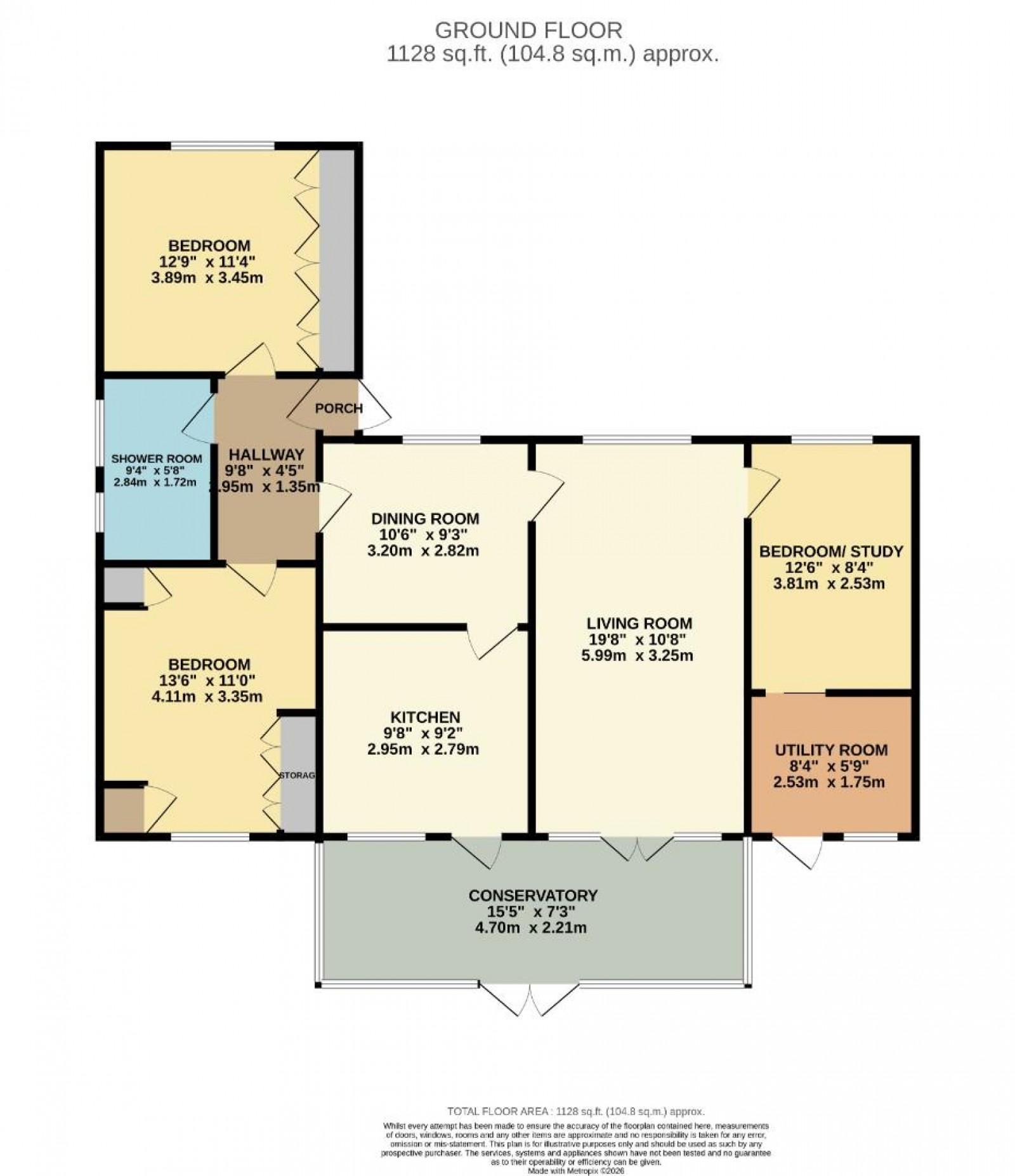 Floorplan for Chesham Road, Wilmslow