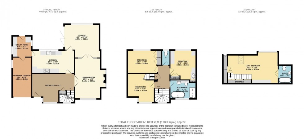 Floorplan for Chatsworth Road, Hazel Grove