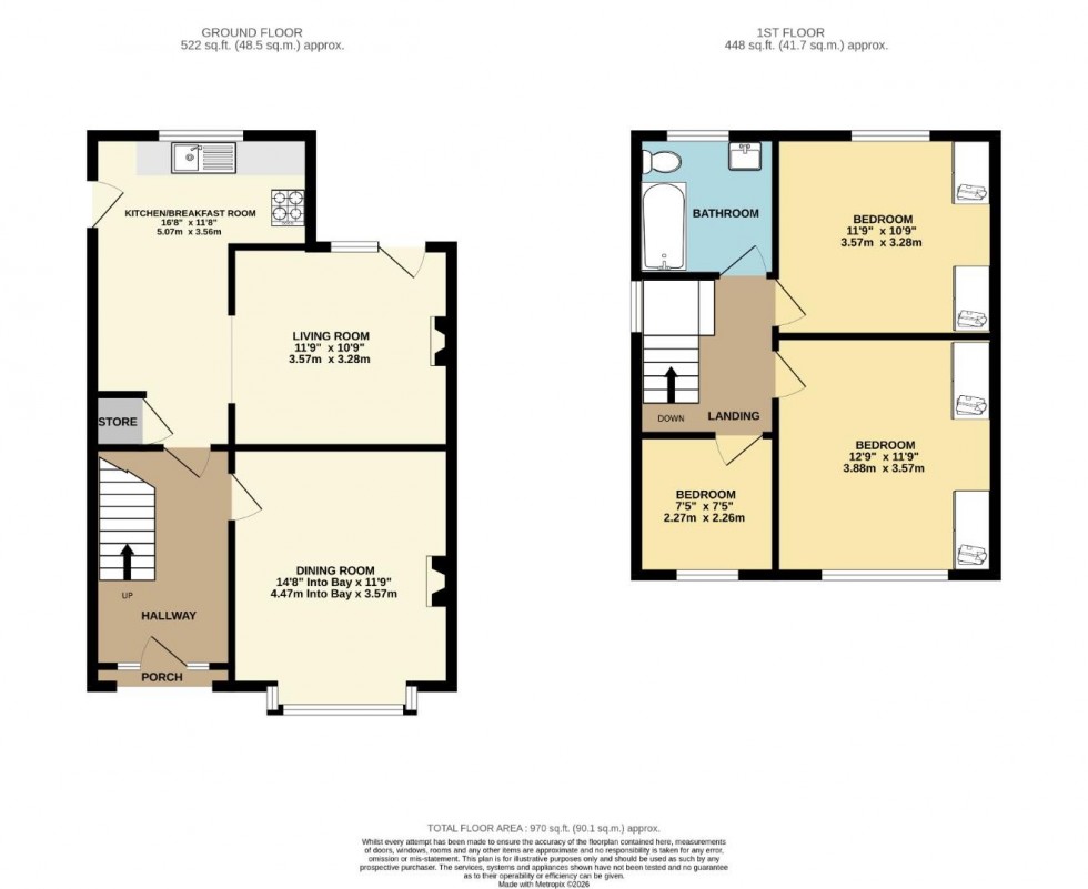 Floorplan for Acacia Avenue, Wilmslow
