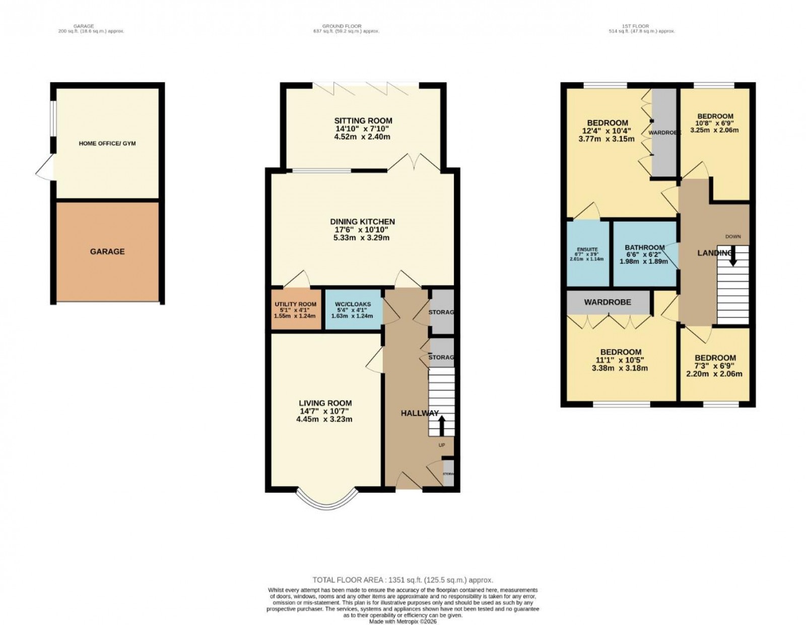 Floorplan for Grimshaw Close, Wilmslow
