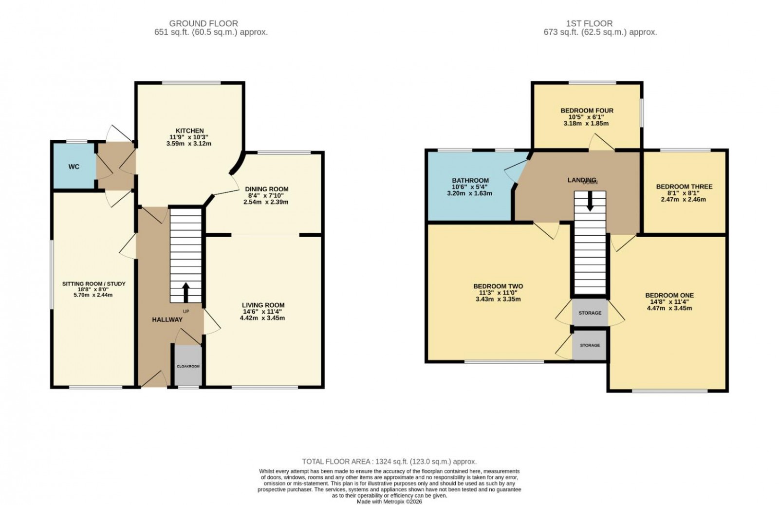 Floorplan for Melbourne Road, Bramhall