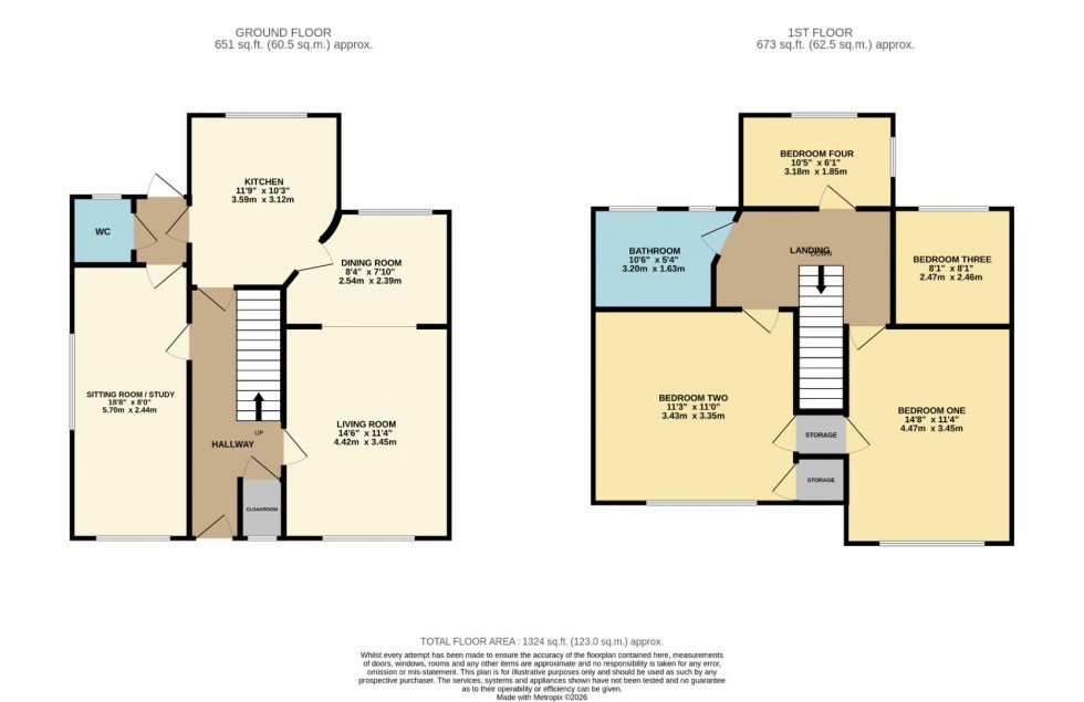 Floorplan for Melbourne Road, Bramhall