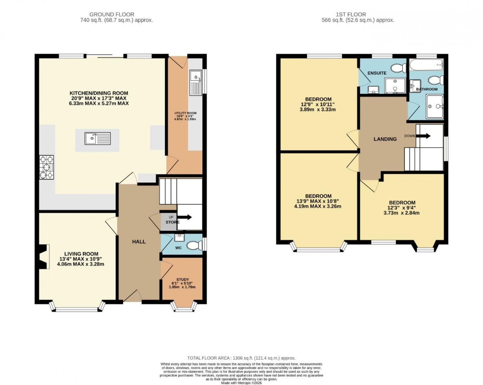 Floorplan for Westward Road, Wilmslow