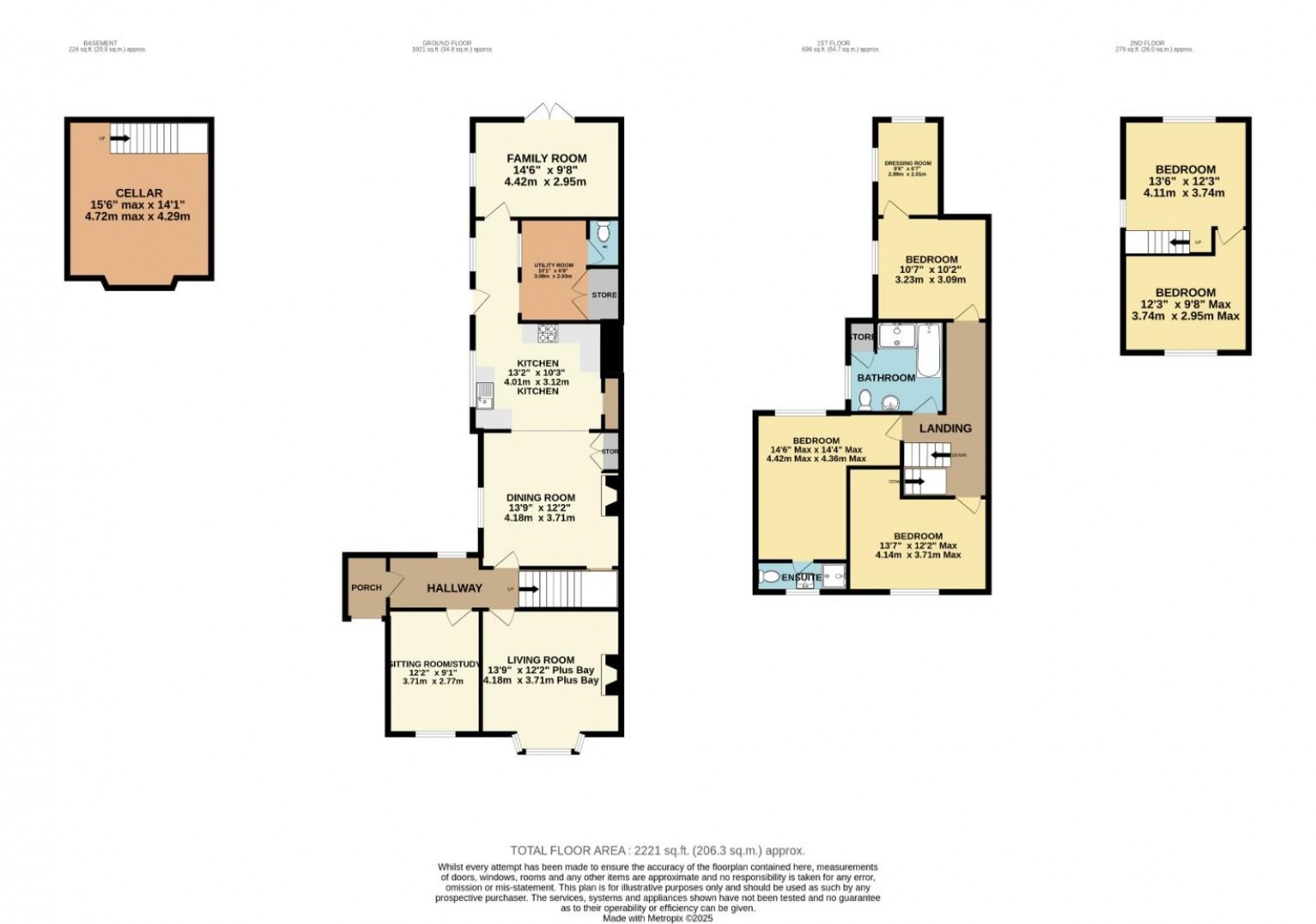 Floorplan for Moor Lane, Wilmslow