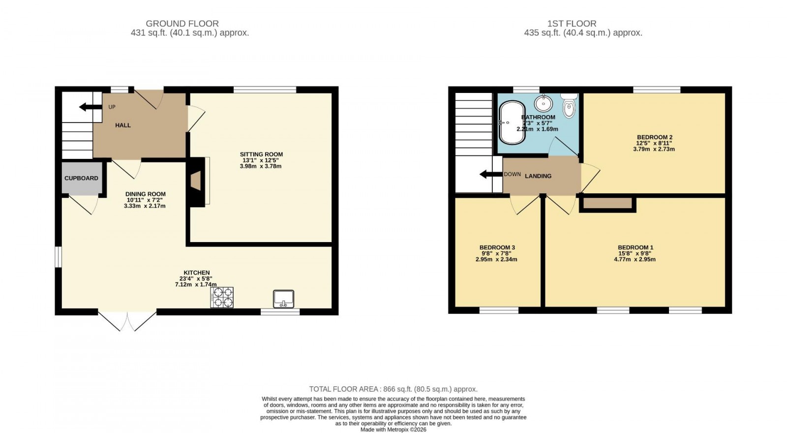 Floorplan for Maple Road, Alderley Edge