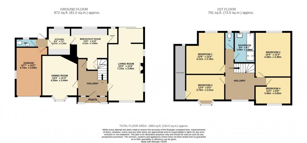 Floorplan for Hollin Lane, Styal, Wilmslow