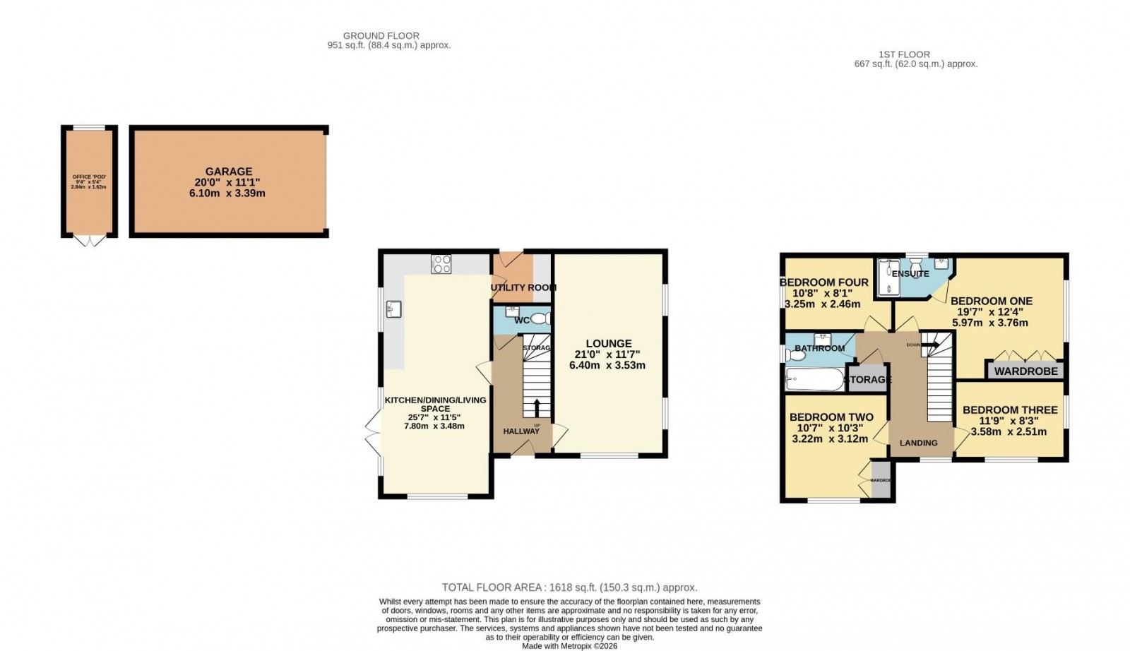 Floorplan for Palmer Avenue, Woodford