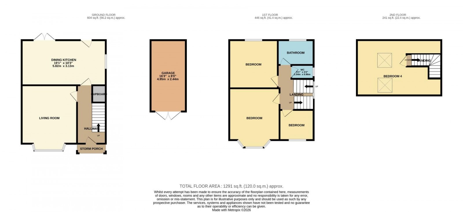 Floorplan for Marlow Drive, Handforth, Wilmslow