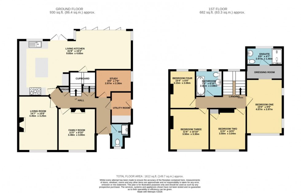 Floorplan for Manor Road, Cheadle Hulme