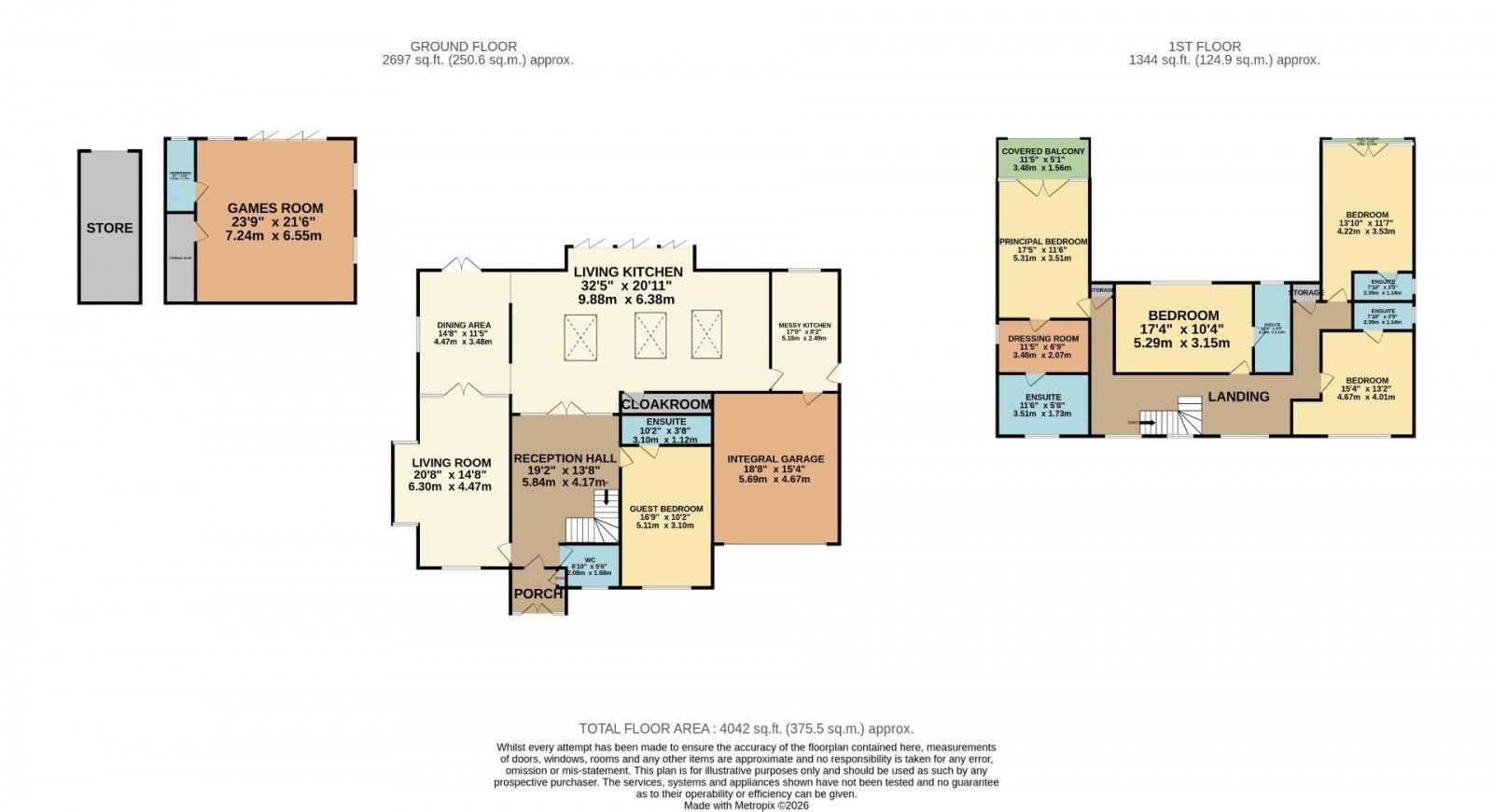 Floorplan for Adlington Road, Wilmslow
