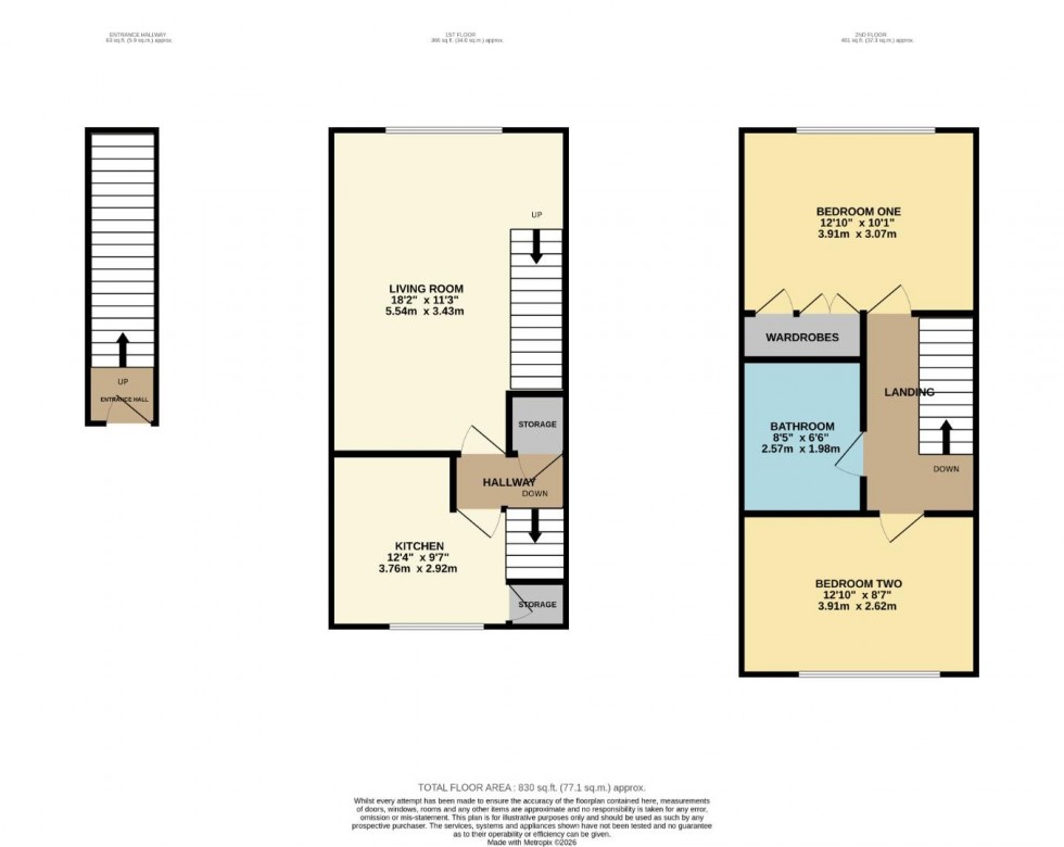 Floorplan for Marlborough Court, Gillbent Road, Cheadle Hulme