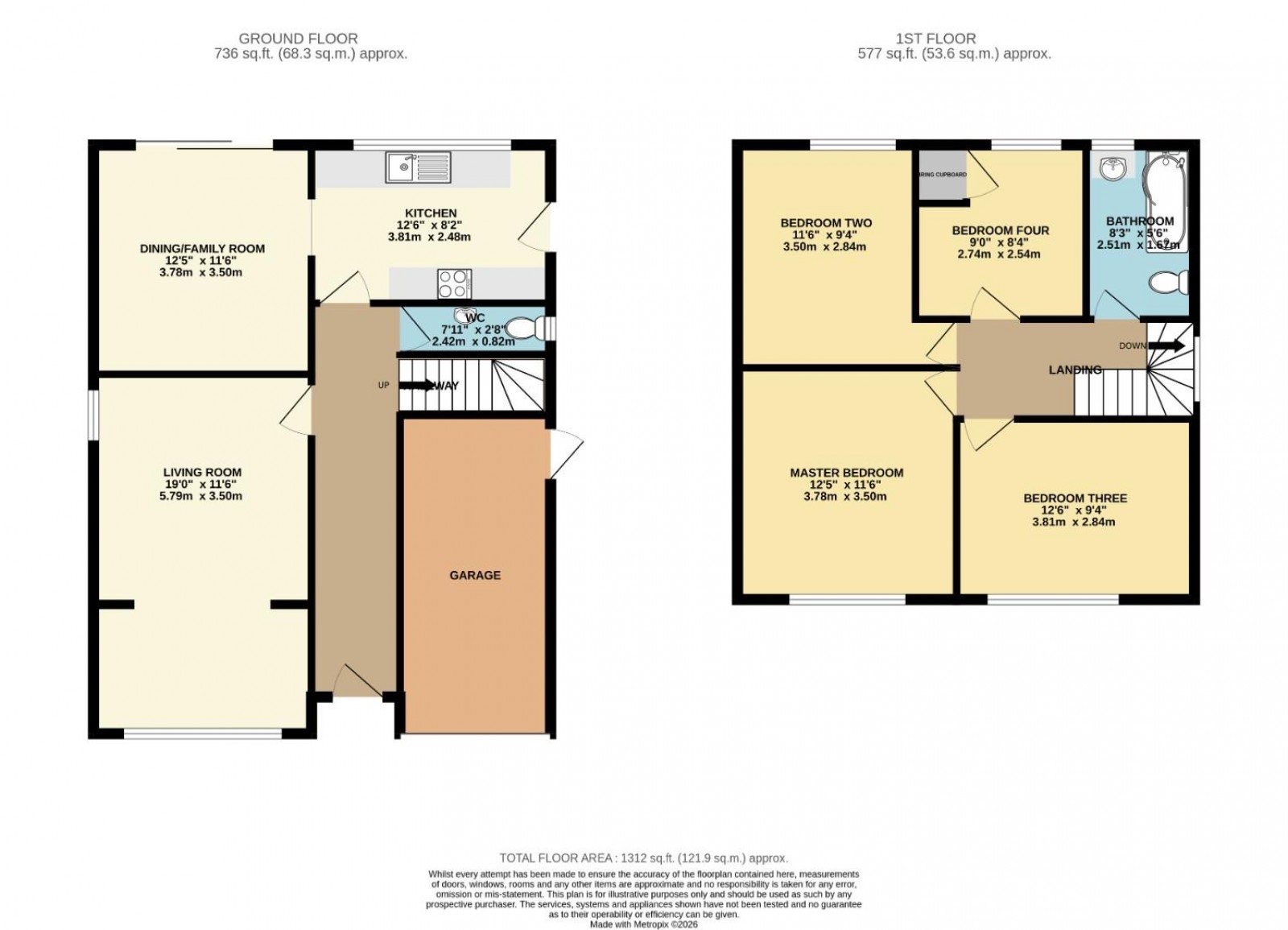 Floorplan for Roche Gardens, Cheadle Hulme