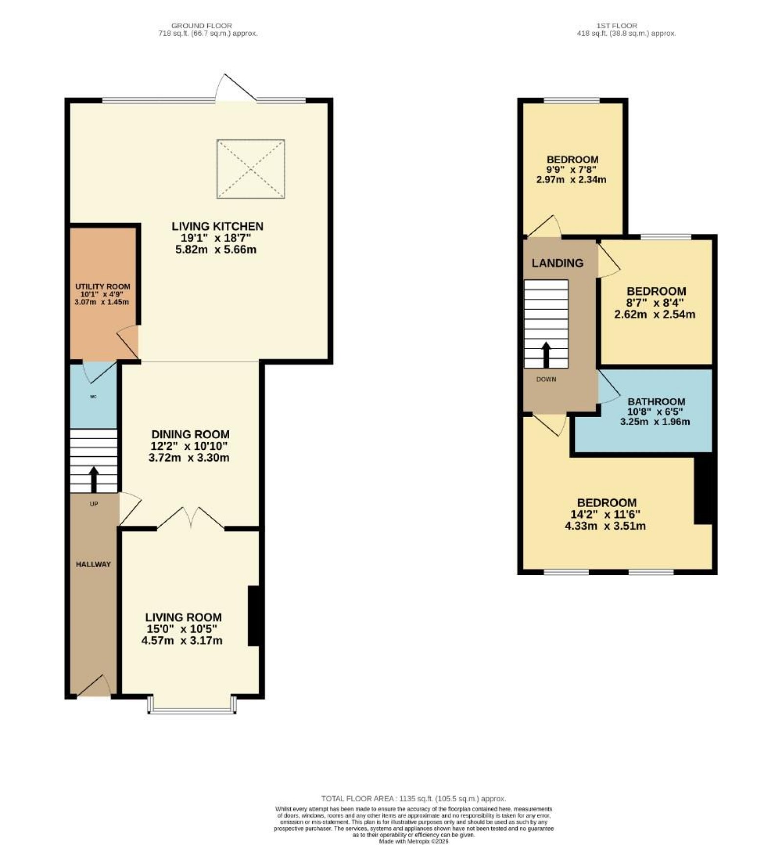 Floorplan for Brook Lane, Alderley Edge