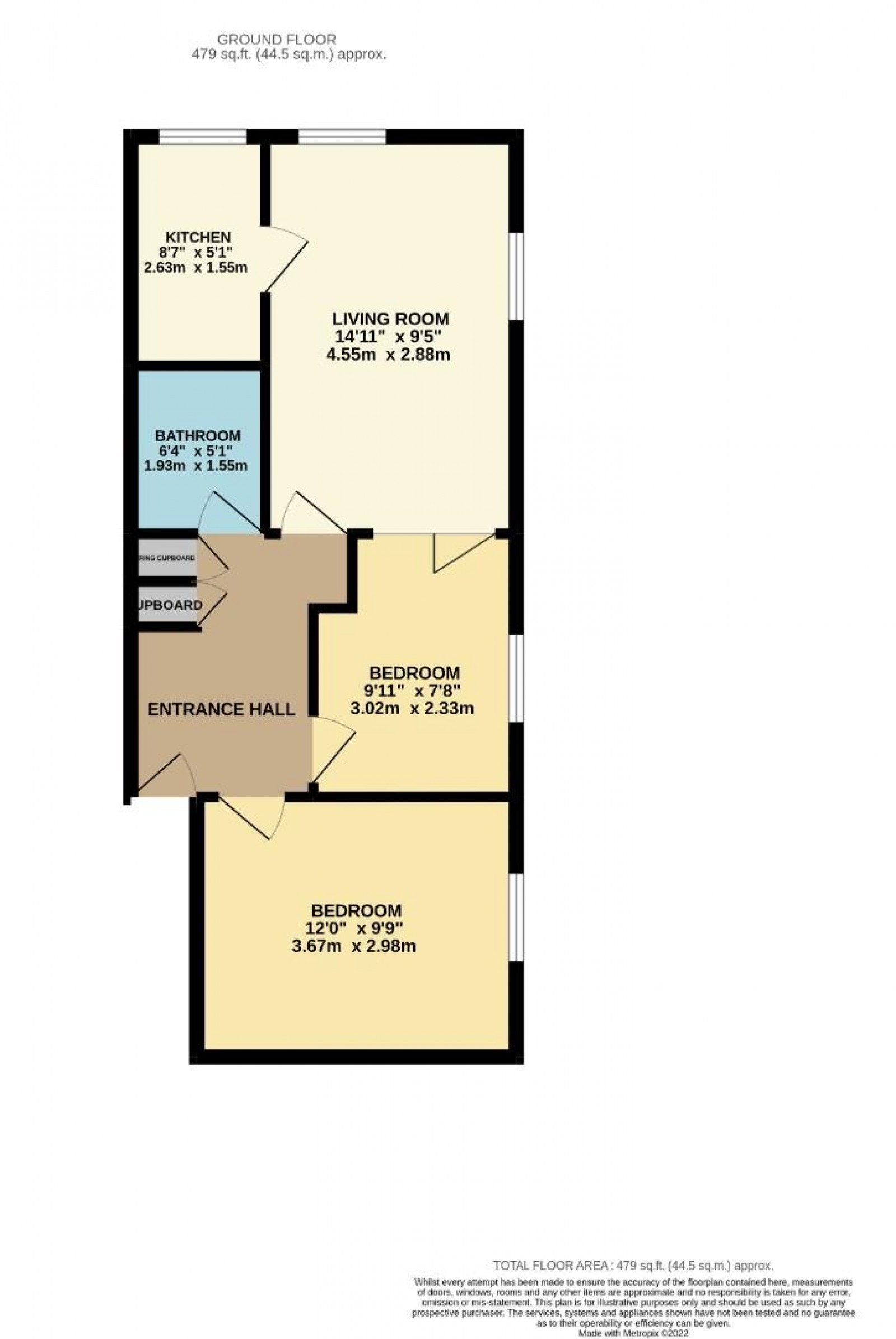 Floorplan for Keats Drive, Macclesfield