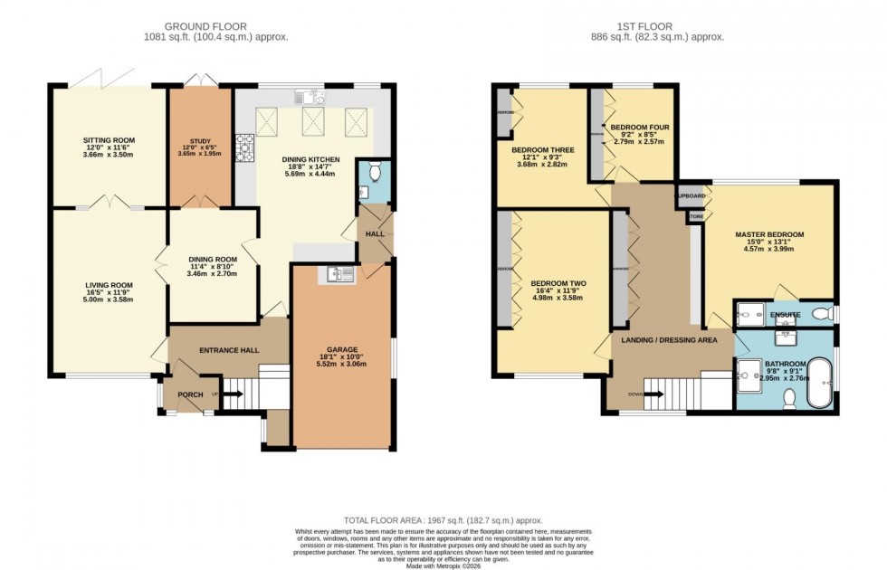 Floorplan for Bramhall Moor Lane, Hazel Grove