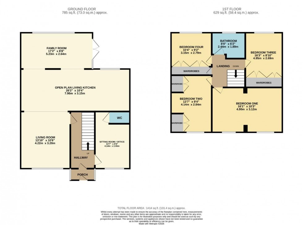 Floorplan for Bolton Avenue, Cheadle Hulme