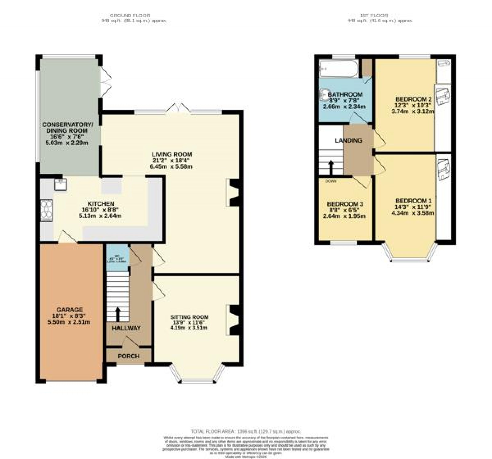 Floorplan for Ravenswood Road, Wilmslow