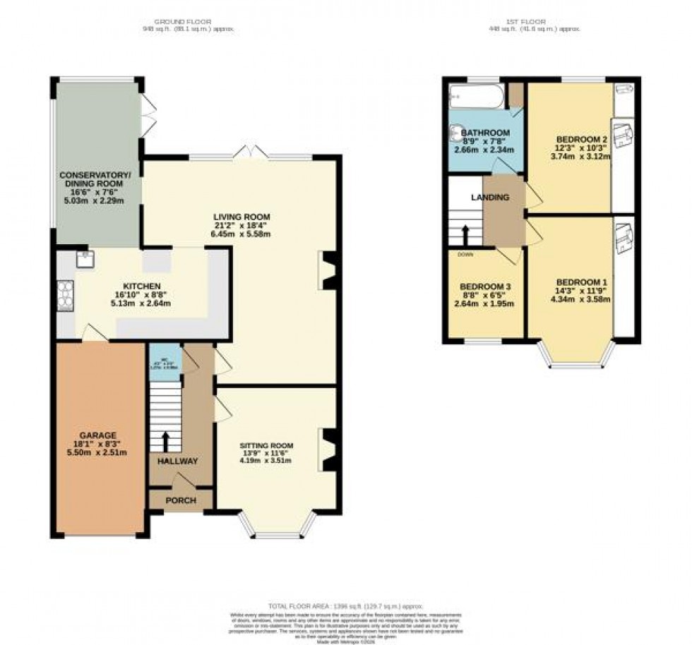 Floorplan for Ravenswood Road, Wilmslow