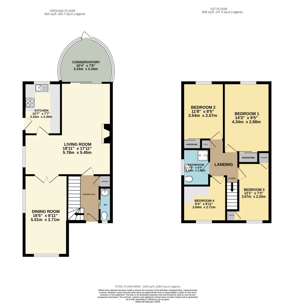 Floorplan for Winchester Close, Wilmslow, SK9