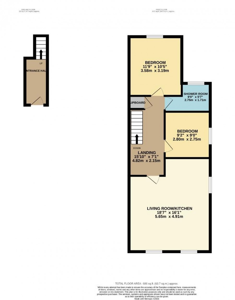 Floorplan for Church Road, Manchester, M22