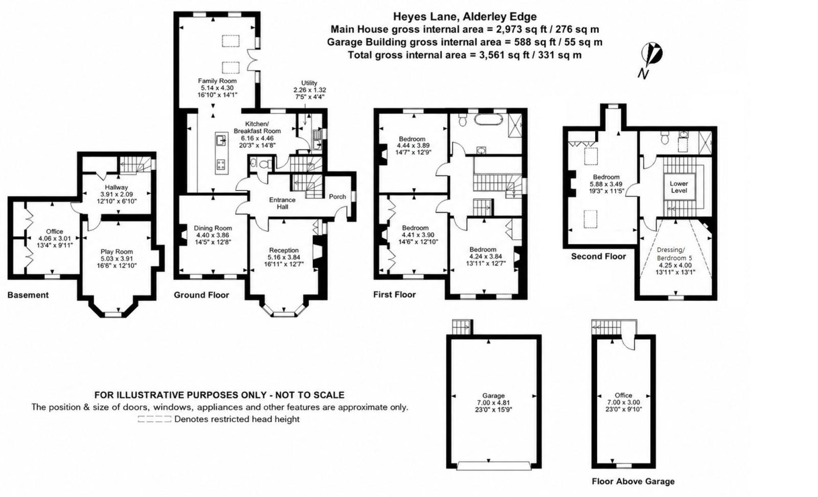 Floorplan for Heyes Lane, Alderley Edge, SK9